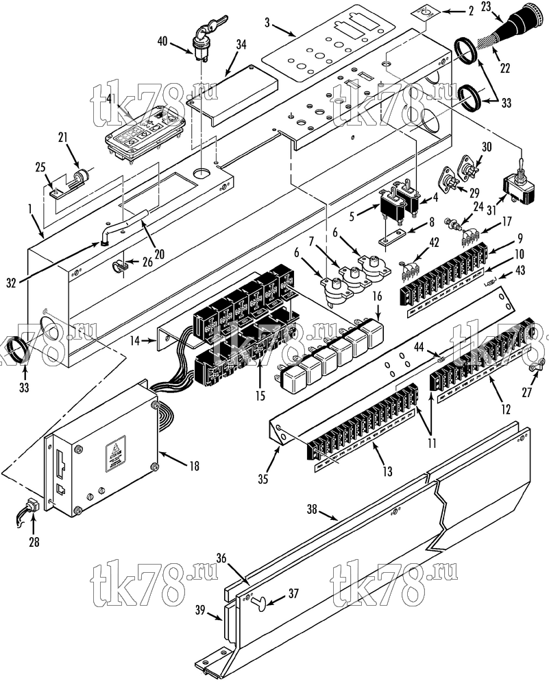 Каталог запчастей для Thermo King T10-M14 CONTROL PANEL ASSEMBLY