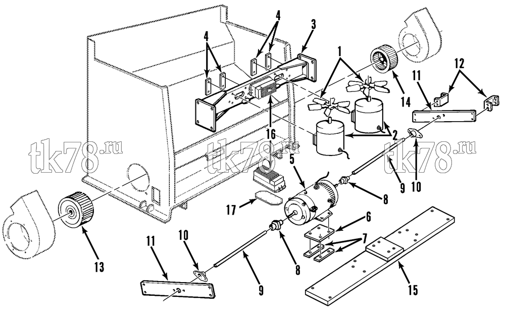 Каталог запчастей для Thermo King  MOTORS & FANS (M47, M49)