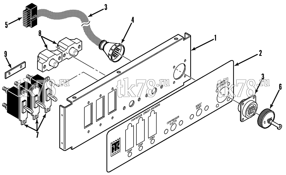 Каталог запчастей для Thermo King  CIRCUIT BREAKER PANEL
