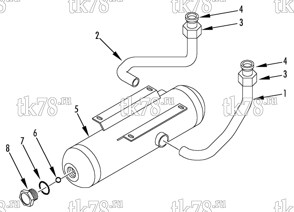 Каталог запчастей для Thermo King  RECEIVER TANK GROUP (M3)
