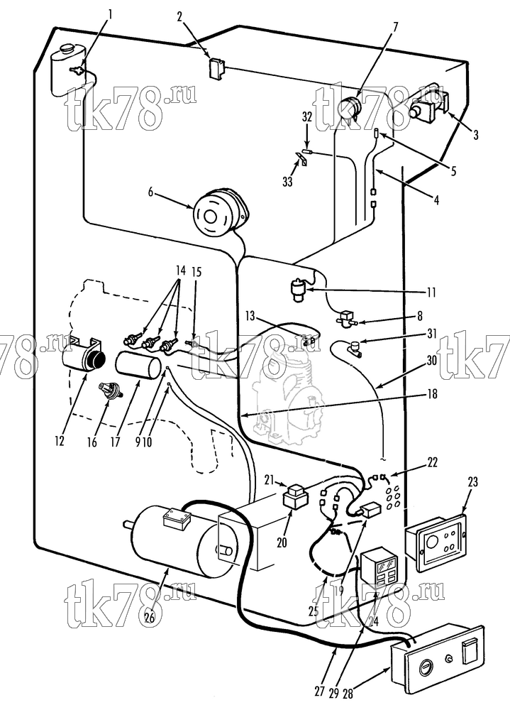 Каталог запчастей для Thermo King  ELECTRICAL COMPONENTS