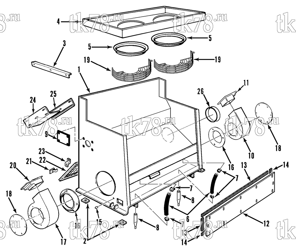 Каталог запчастей для Thermo King  STRUCTURAL COMPONENTS