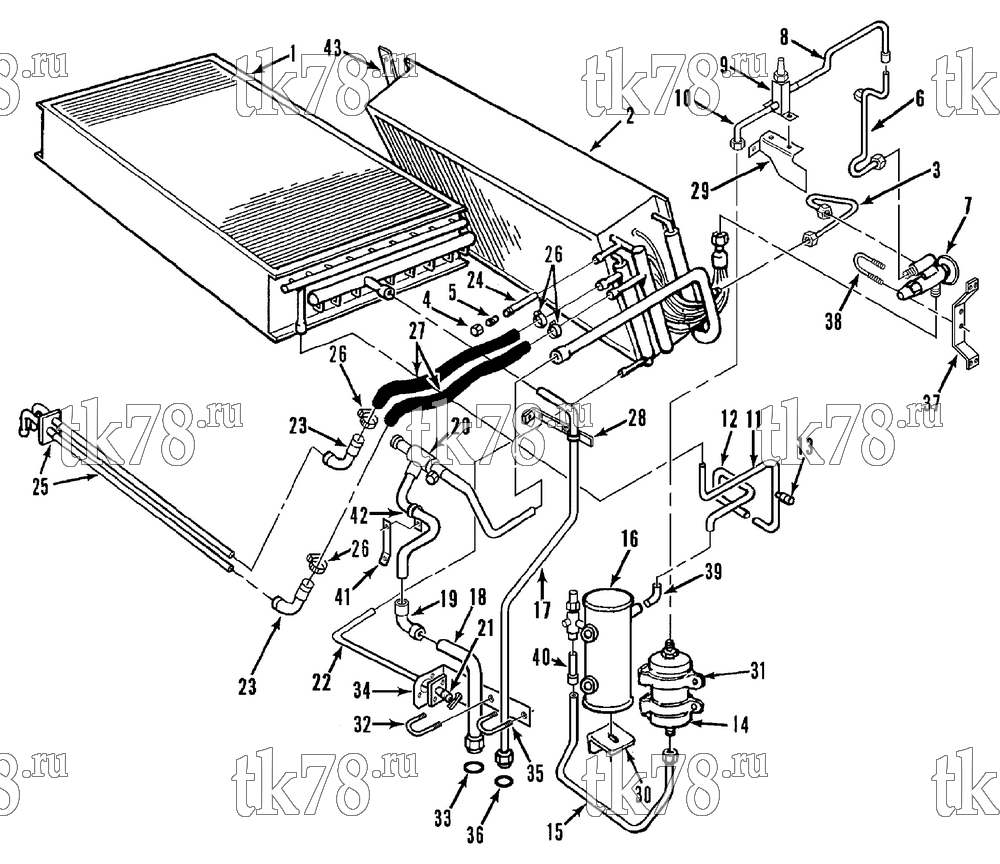 Каталог запчастей для Thermo King  REFRIGERATION COMPONENTS (M39, M40)