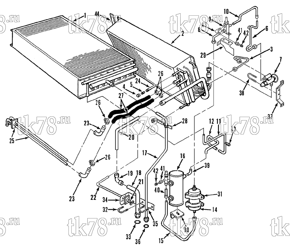 Каталог запчастей для Thermo King  REFRIGERATION COMPONENTS (M41, M42)