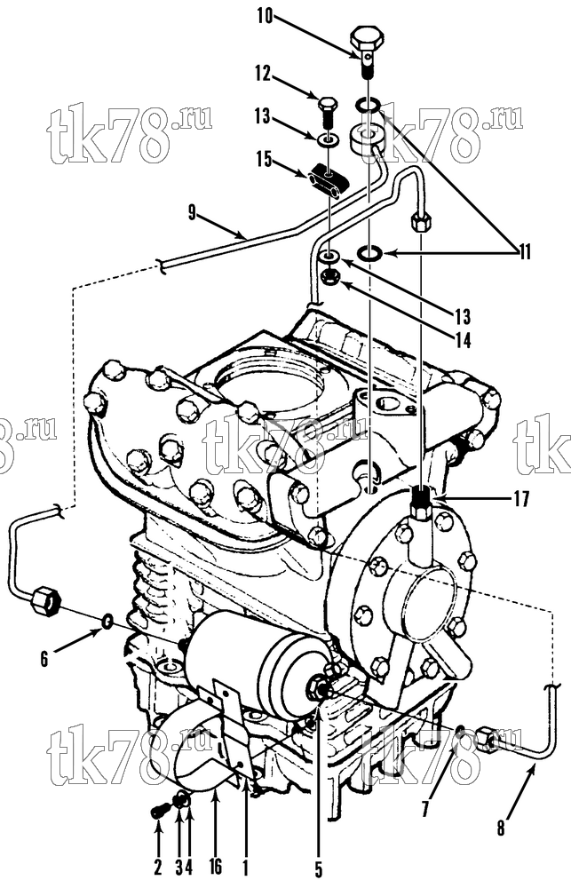Каталог запчастей для Thermo King SMX-II 50 SR TCI COMPRESSOR OIL FILTER (R404A)