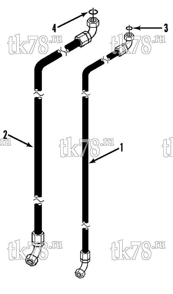 Каталог запчастей для Thermo King SRT-II 1000 & 1004 SRT-III 1000 & 1004 HOSE KIT (715418, 715419, 715540, 715574, 715575 & 715576)