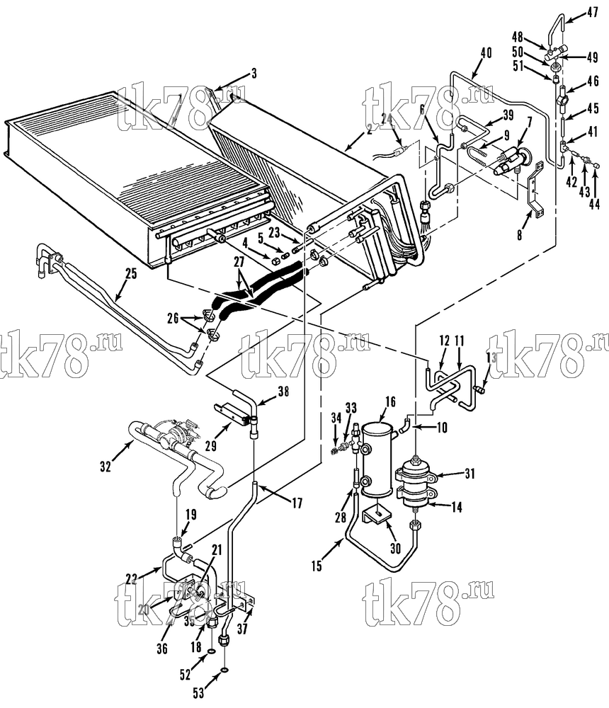 Каталог запчастей для Thermo King T2-M83 REFRIGERATION COMPONENTS (w/ EPR VALVE)
