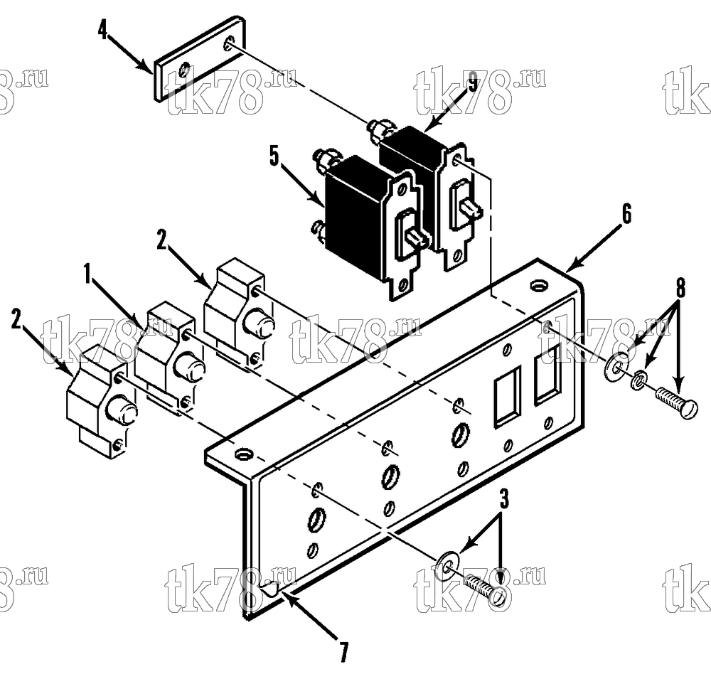 Каталог запчастей для Thermo King T9-M7 CIRCUIT BREAKER GROUP