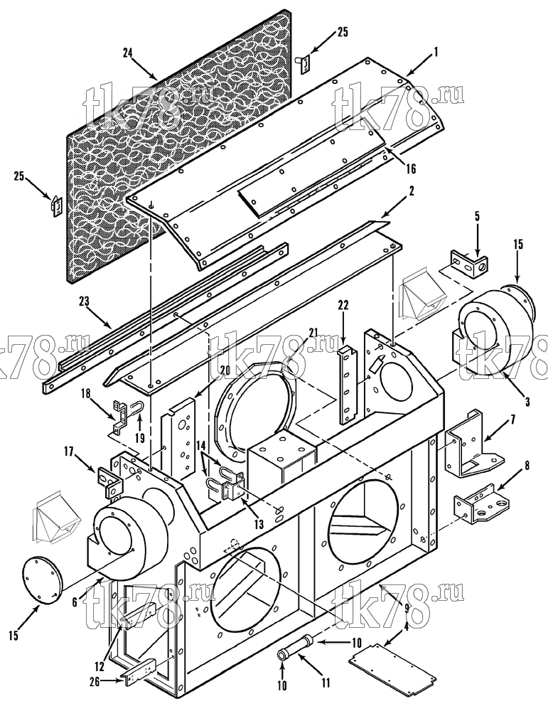 Каталог запчастей для Thermo King  STRUCTURAL COMPONENTS - AIR FILTER (M7)