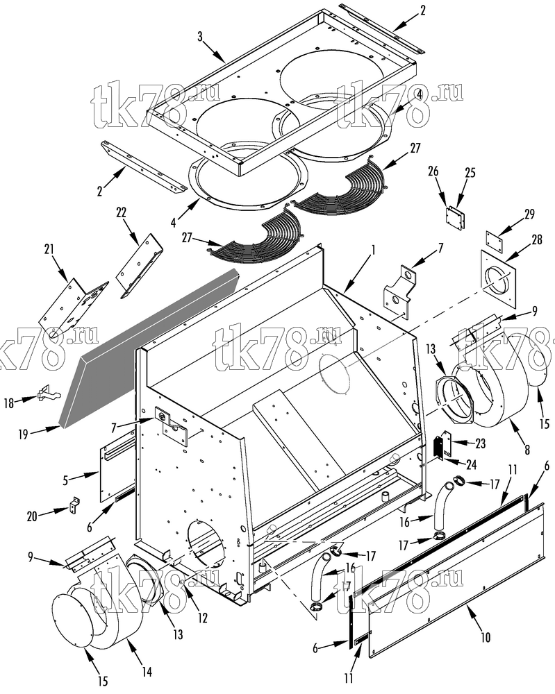 Каталог запчастей для Thermo King AT12 STRUCTURAL COMPONENTS