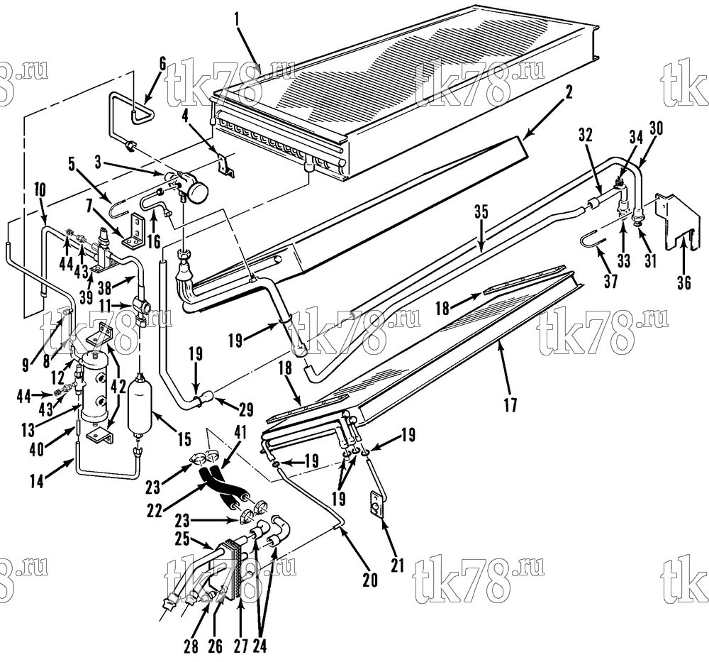 Каталог запчастей для Thermo King  REFRIGERATION COMPONENTS (M54, M60)