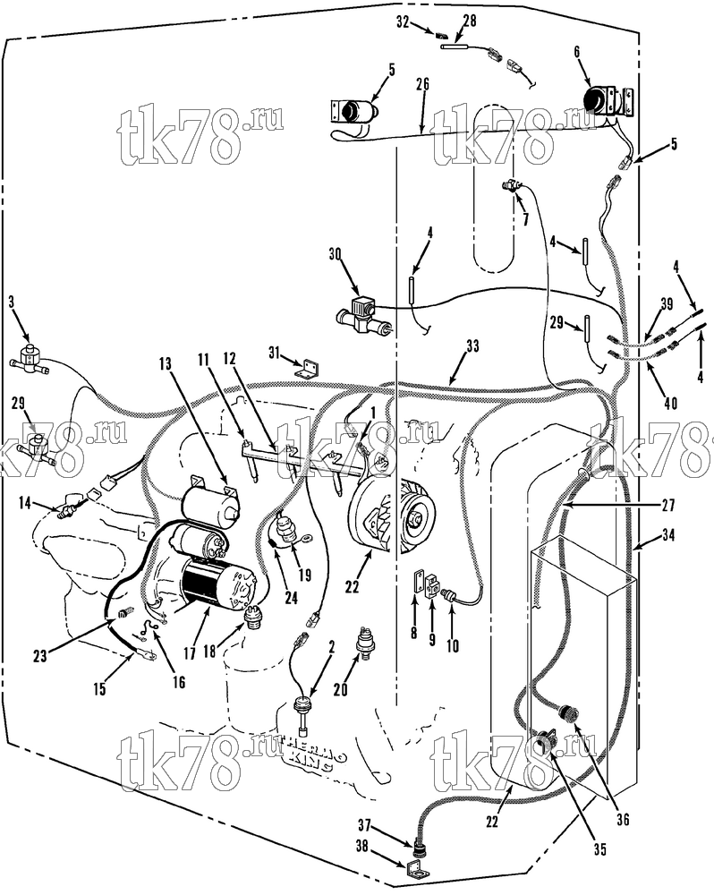 Каталог запчастей для Thermo King RMN-II SR ELECTRICAL COMPONENTS (RMN-II MP-V)