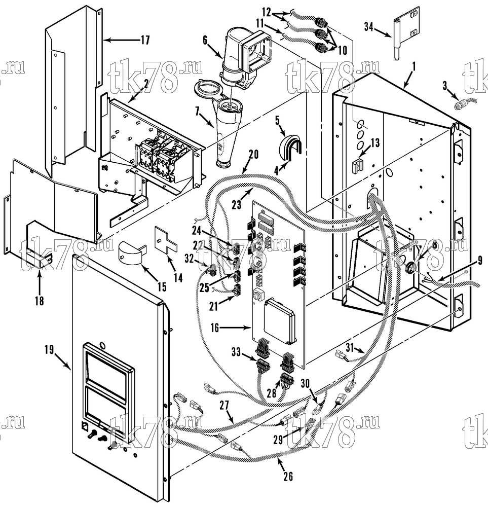 Каталог запчастей для Thermo King SMX-II 50 SR TCI CONTROL BOX ASSEMBLY (50 SR TCI)