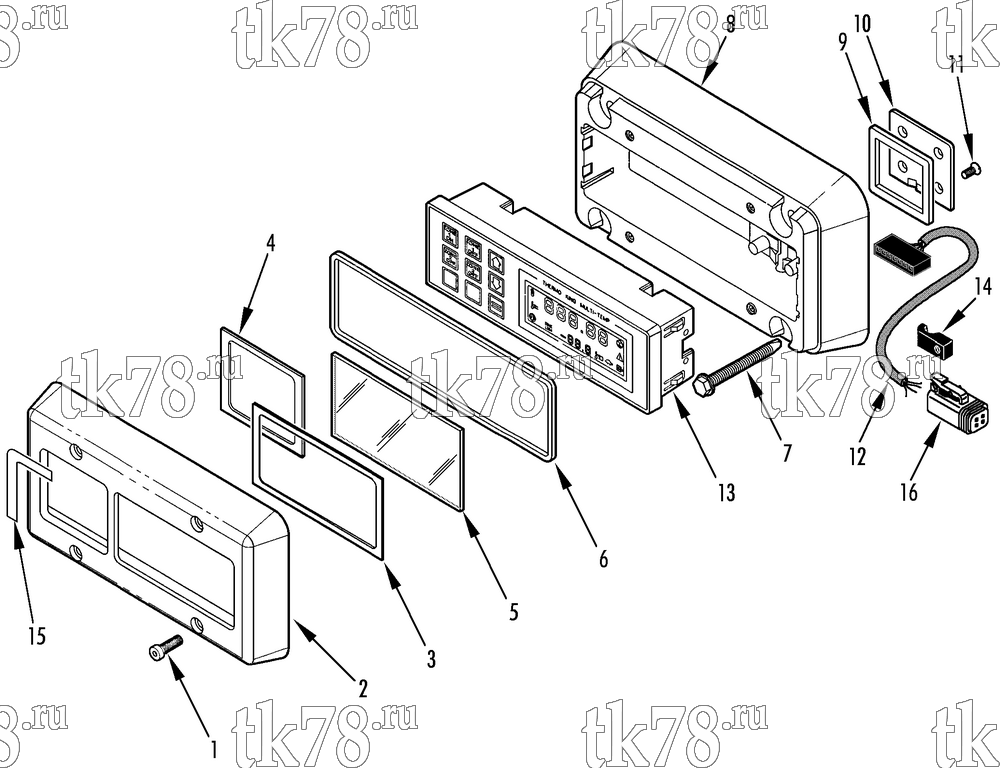Каталог запчастей для Thermo King SMX-II 50 SR TCI REMOTE CONTROL BOX (SR TCI)