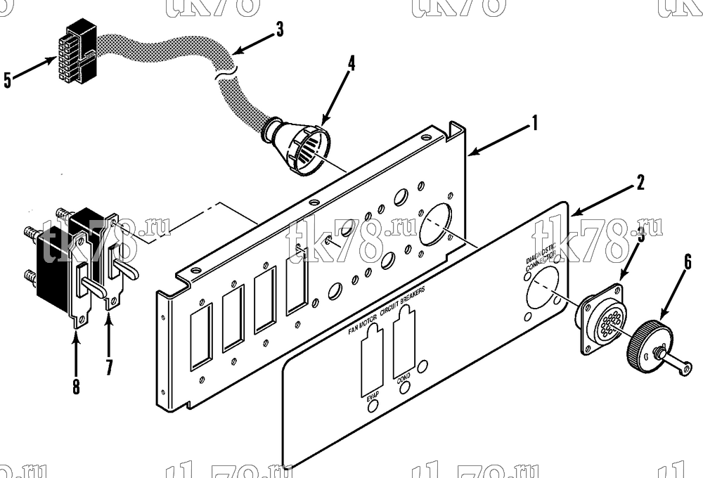 Каталог запчастей для Thermo King AT11 CIRCUIT BREAKER PANEL