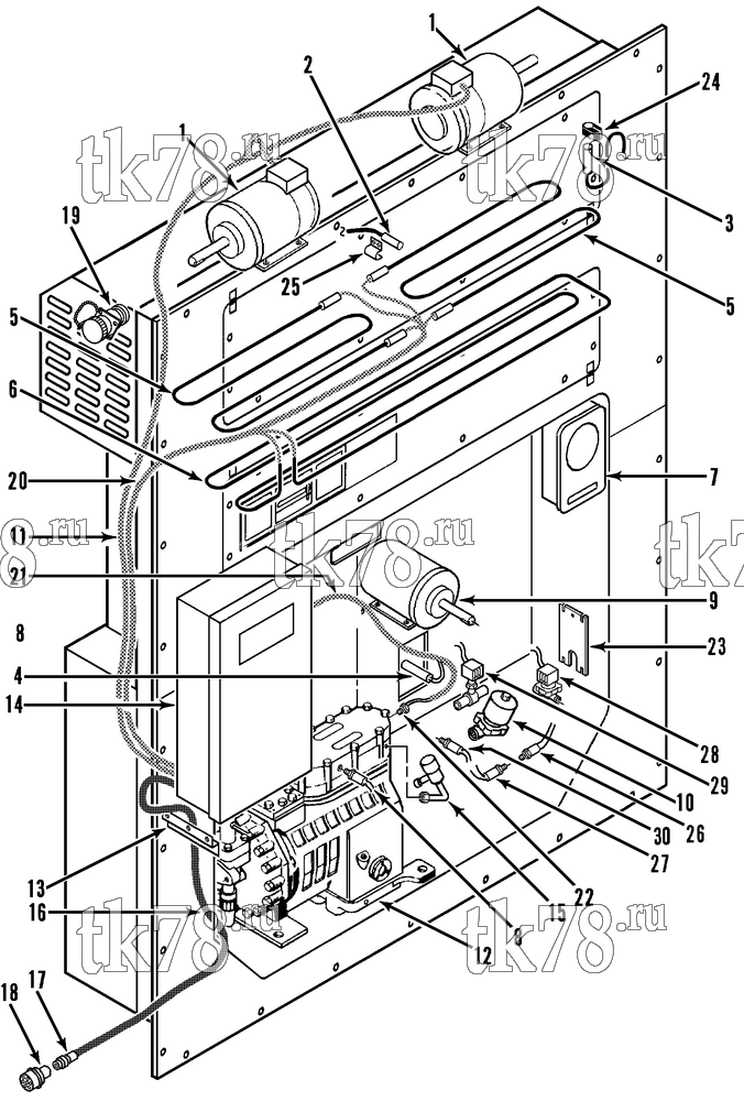 Каталог запчастей для Thermo King  ELECTRICAL COMPONENTS