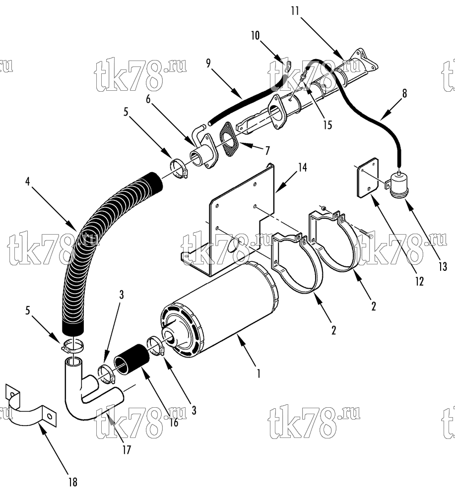 Каталог запчастей для Thermo King AT11 AIR CLEANER GROUP
