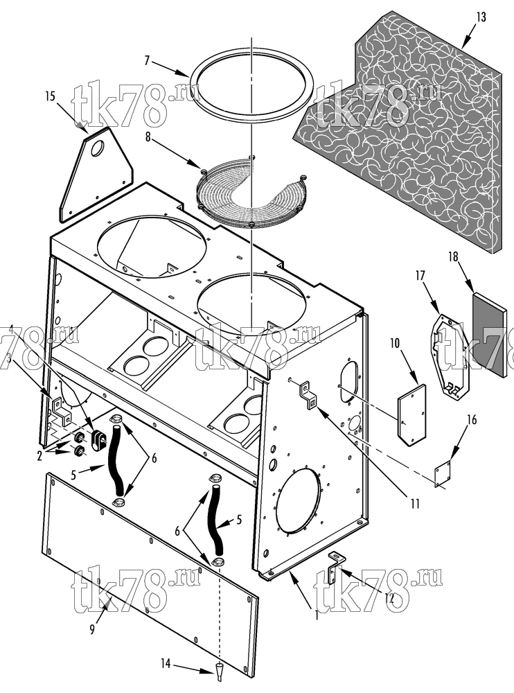 Каталог запчастей для Thermo King T11-M56 STRUCTURAL COMPONENTS