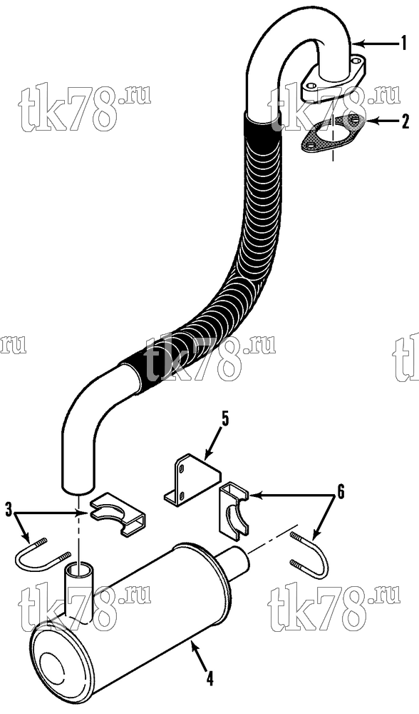 Каталог запчастей для Thermo King AT12 MUFFLER GROUP