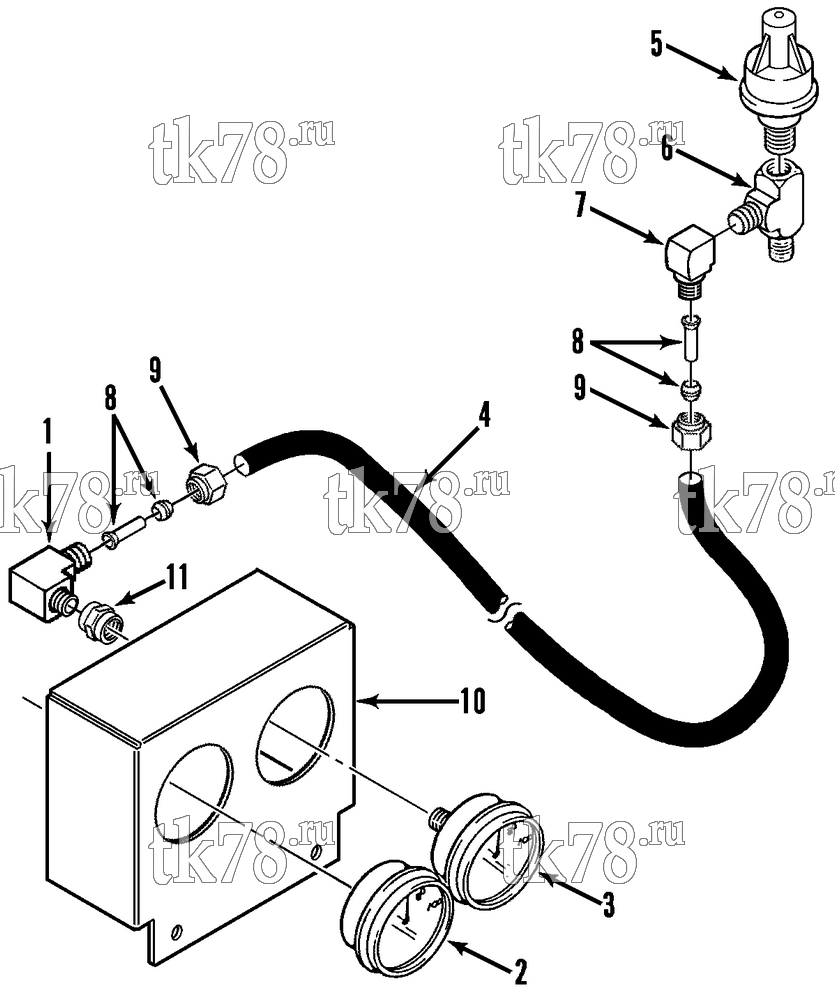 Каталог запчастей для Thermo King AT12 UNIT GAUGES - OIL PRESSURE SWITCH