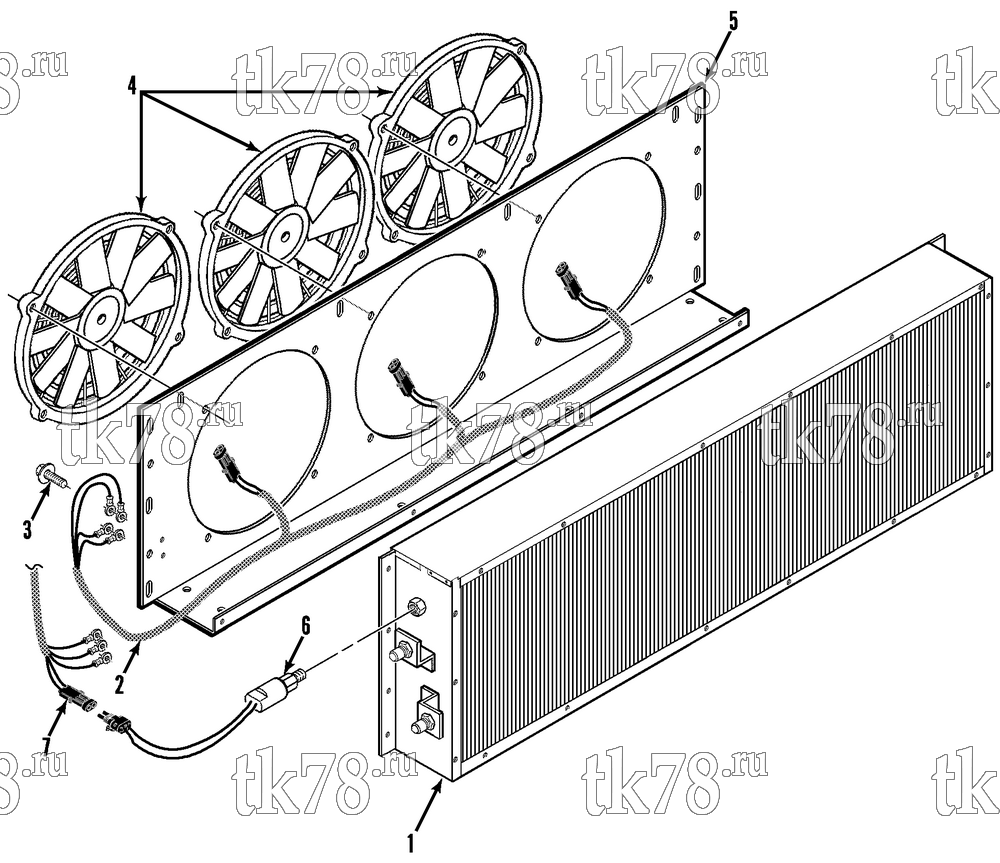 Каталог запчастей для Thermo King ShuttleAIRE Series Bus UNDERMOUNT CONDENSER (S-30 UPL, S-30-II)