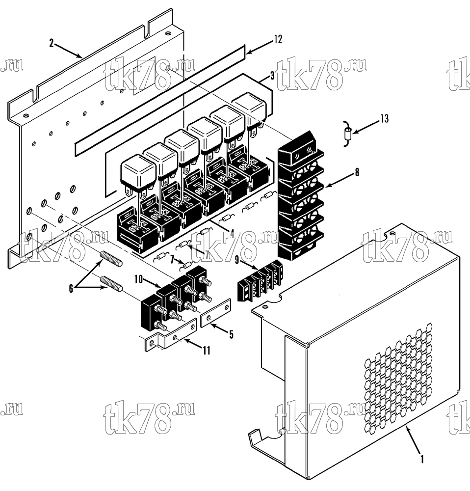Каталог запчастей для Thermo King  CONTROL PANEL (S-30 II 12V, 1/97 & After)