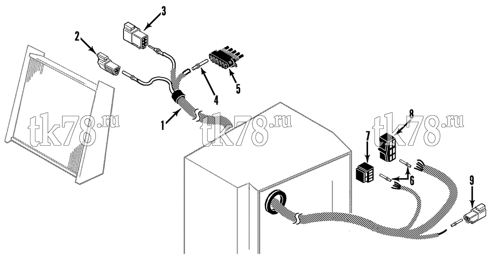Каталог запчастей для Thermo King SB-III WHISPER MULTI-TEMP SR EVAPORATOR HARNESS (ZONE 2 DE)