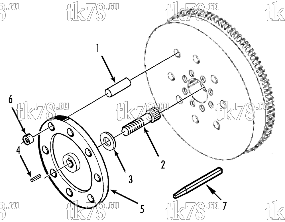 Каталог запчастей для Thermo King SB-III MAGNUM WHISPER DRIVE COUPLING GROUP (w/ TK486 ENGINE)