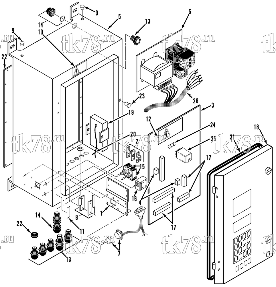 Каталог запчастей для Thermo King  CONTROL BOX (WATER COOLED CONDENSER)