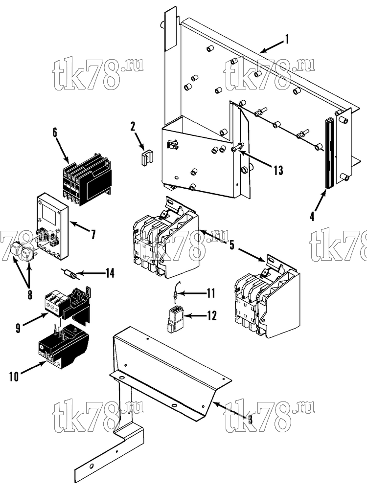 Каталог запчастей для Thermo King SL-300 HIGH VOLTAGE TRAY ASSEMBLY (Before 7/00)