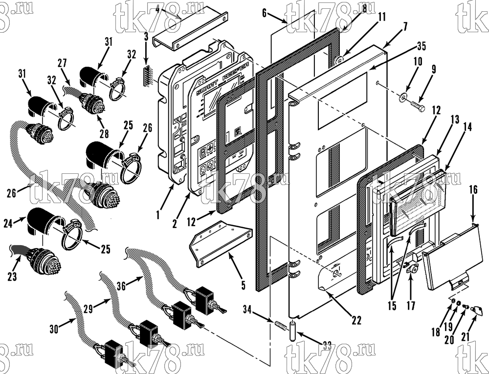 Каталог запчастей для Thermo King  CONTROL BOX COVER (SB-III 50 DE-3 SR EMEIA)