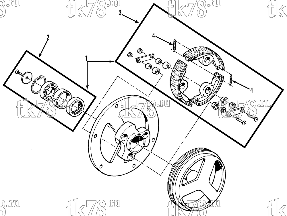 Каталог запчастей для Thermo King XDS SR w/TK 3.95 Engine CLUTCH ASSEMBLY (107-290)