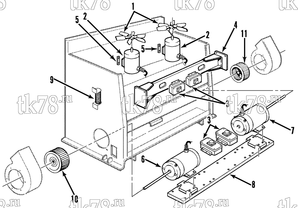 Каталог запчастей для Thermo King  MOTORS & FANS GROUP (ROTRON MOTORS)