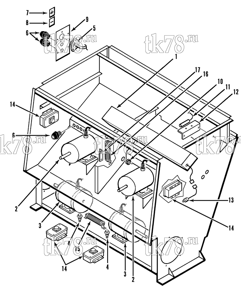 Каталог запчастей для Thermo King T10-M13 ELECTRICAL COMPONENTS (ROTRON MOTORS)