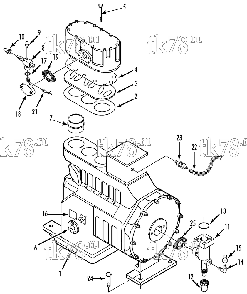 Каталог запчастей для Thermo King  COMPRESSOR GROUP