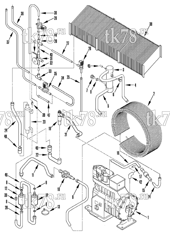 Каталог запчастей для Thermo King CRR 20 & 40 mP-D for Hapag-Lloyd REFRIGERATION COMPONENTS