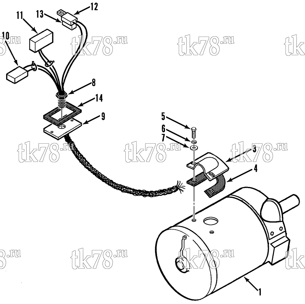 Каталог запчастей для Thermo King SGSM ALTERNATOR GROUP (CGCM, SGCM, CGSM, SGSM)