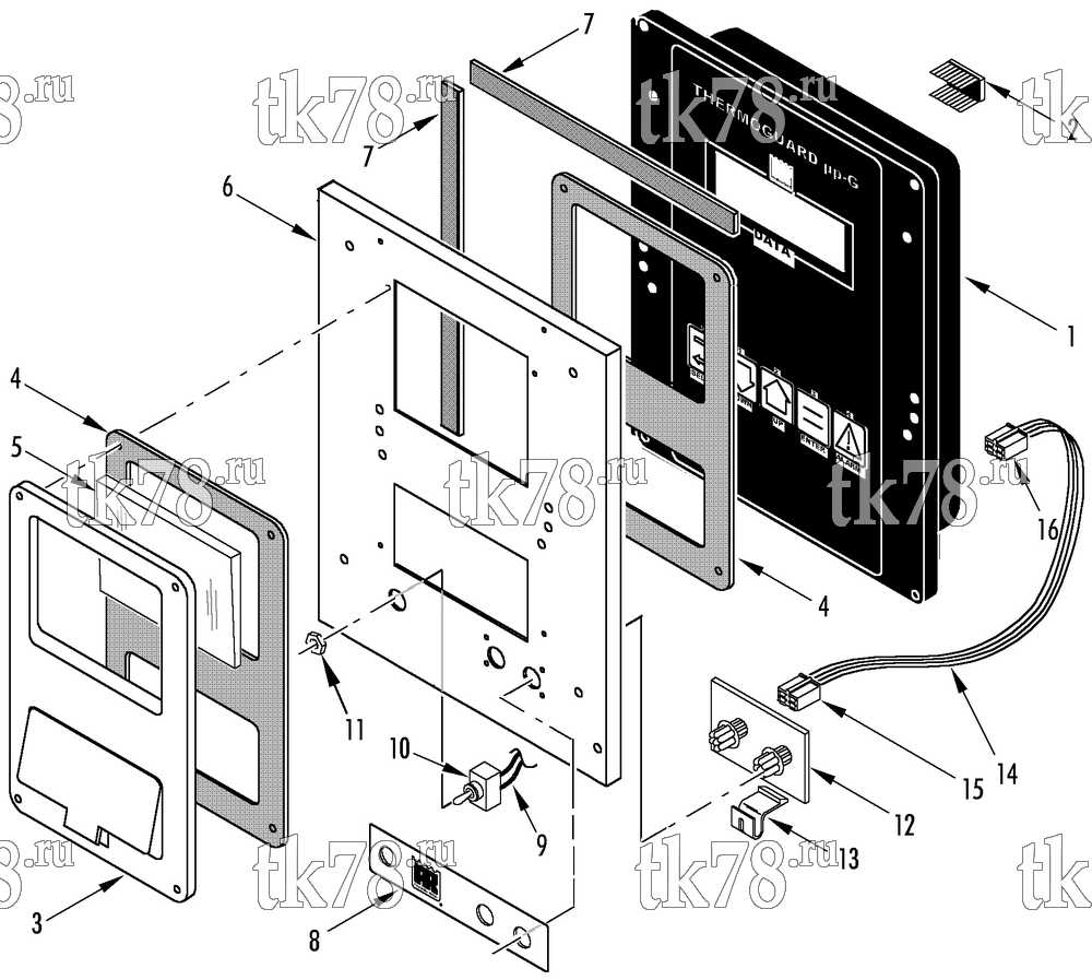 Каталог запчастей для Thermo King SGSM CONTROL BOX COVER - mP-G (SGCM, SGSM, SGCO)