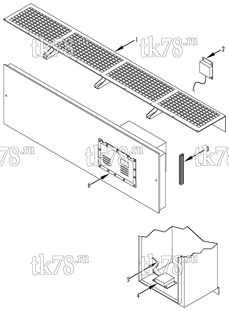 Каталог запчастей для Thermo King CSR 40 TRANSFRESH GROUP (OPTION 098021)