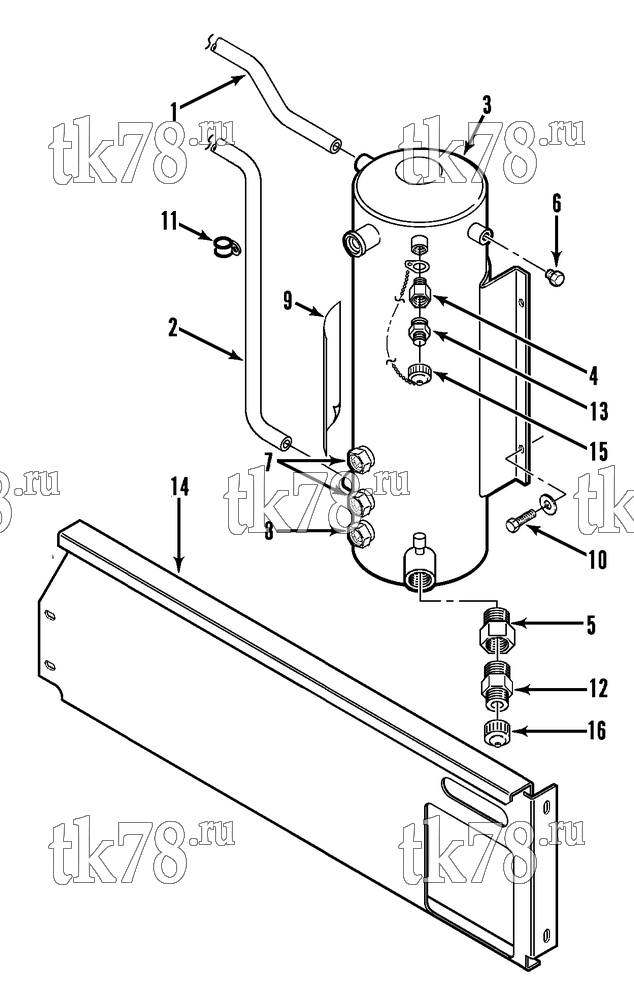 Каталог запчастей для Thermo King CRR 40 mP-C 2000 WATER COOLED CONDENSER (OPTIONAL)