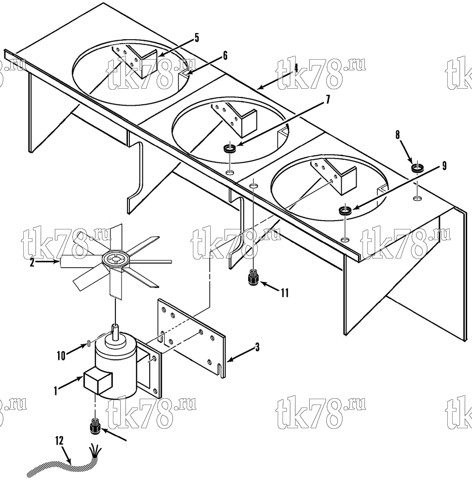 Каталог запчастей для Thermo King  EVAPORATOR FAN GROUP