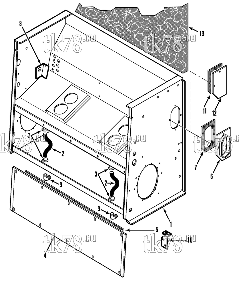 Каталог запчастей для Thermo King TH11 Series M1 Thru M8 STRUCTURAL COMPONENTS (M5, M6, M7, M8)