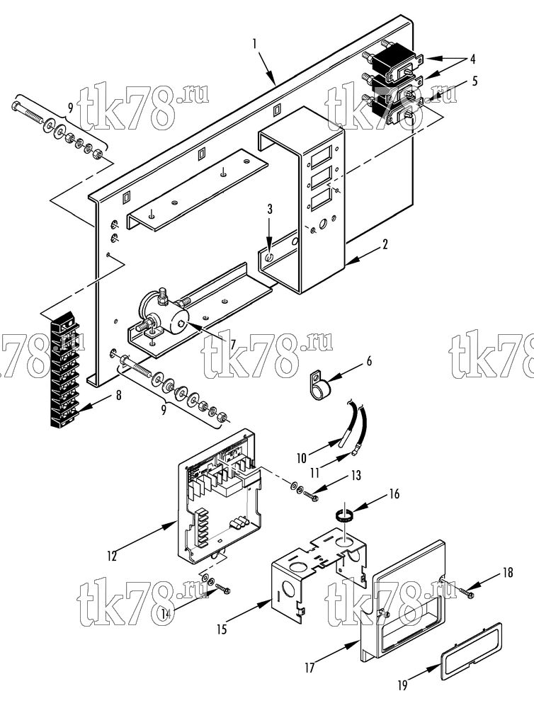 Каталог запчастей для Thermo King RT-II Series CONTROL PANEL (RT-II 1012, R134a)