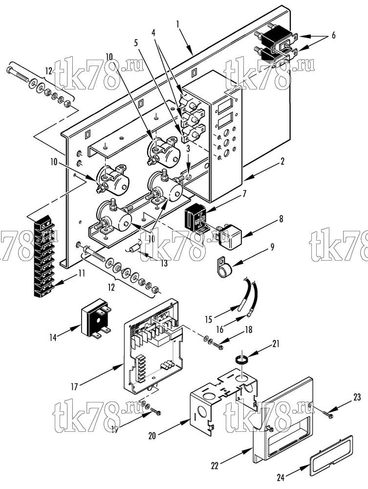 Каталог запчастей для Thermo King RT-II Series CONTROL PANEL (RT-II)