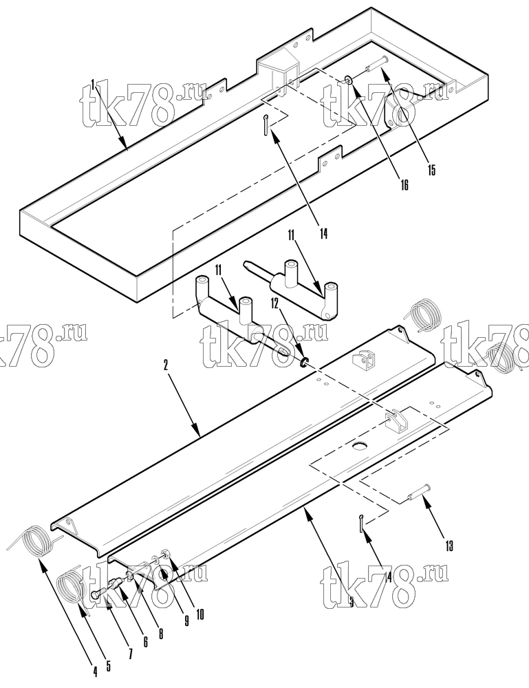 Каталог запчастей для Thermo King SRT-II 1000 & 1004 SRT-III 1000 & 1004 RETURN AIR DAMPER - KIT 715570