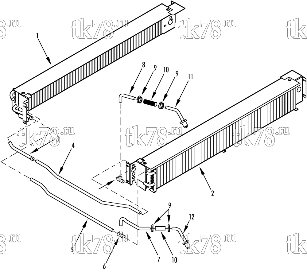 Каталог запчастей для Thermo King RH4-M2 HEATER COMPONENTS (RH4 M2)