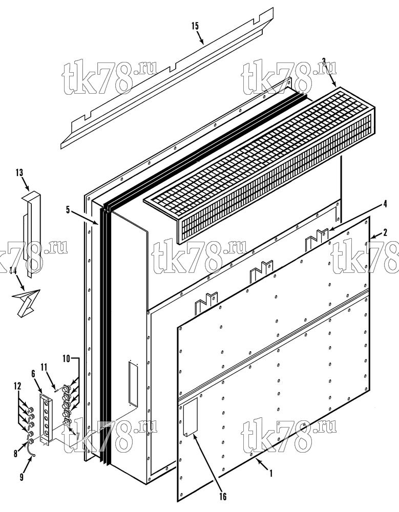 Каталог запчастей для Thermo King  EVAPORATOR PANELS