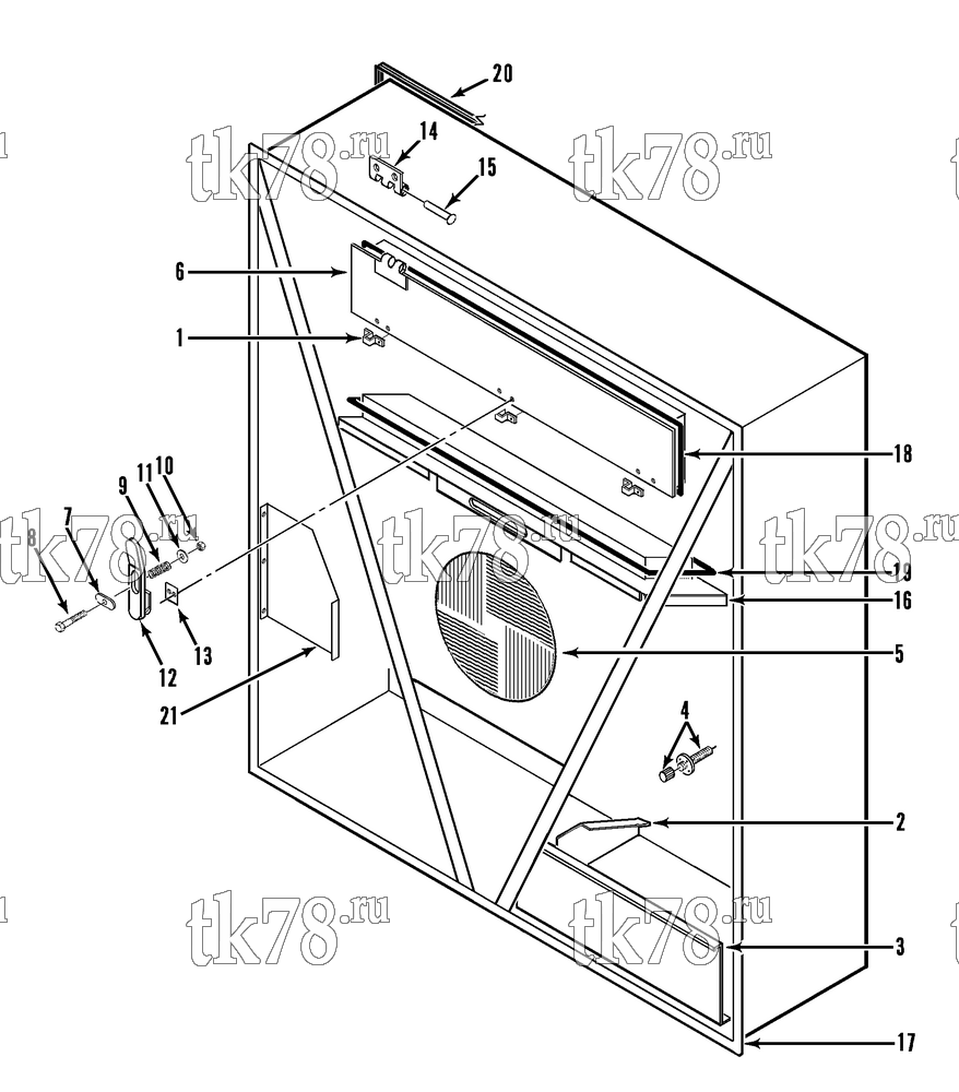 Каталог запчастей для Thermo King  CONDENSER COMPONENTS