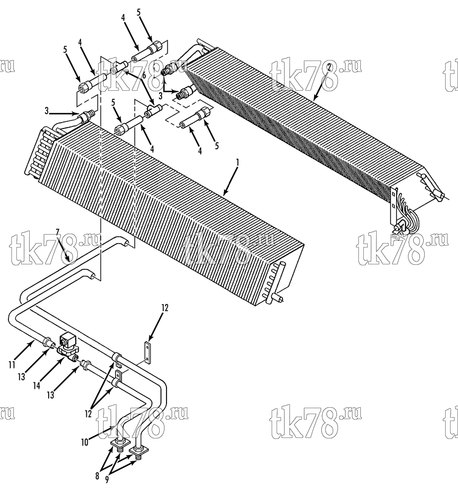 Каталог запчастей для Thermo King  EVAPORATOR HEATER GROUP (R1)