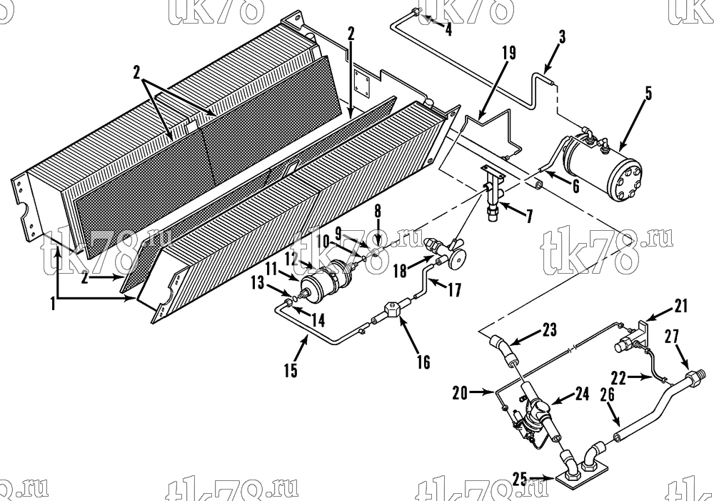 Каталог запчастей для Thermo King ARTI-1000 & 1004 ARTII-1000 & 1004 EVAPORATION REFRIGERATION (040581)